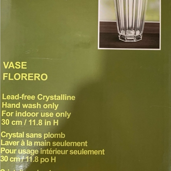 Beautiful Crystal King Vase BNIB 11” - Picture 4 of 4